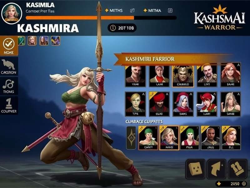 Kashmiri Karisma Plus Warrior character customization